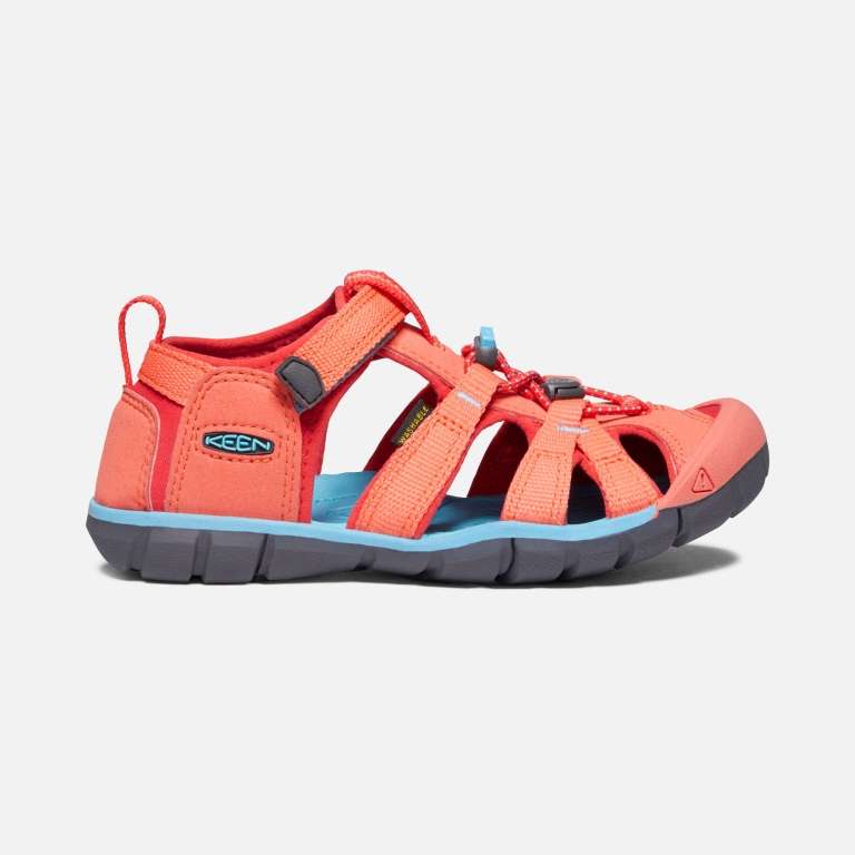 Keen Seacamp II CNX Sandals - Kids' Coral Red Sandals